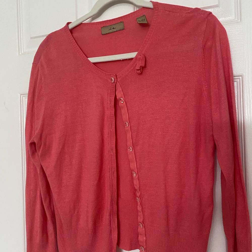 Coral cardigan